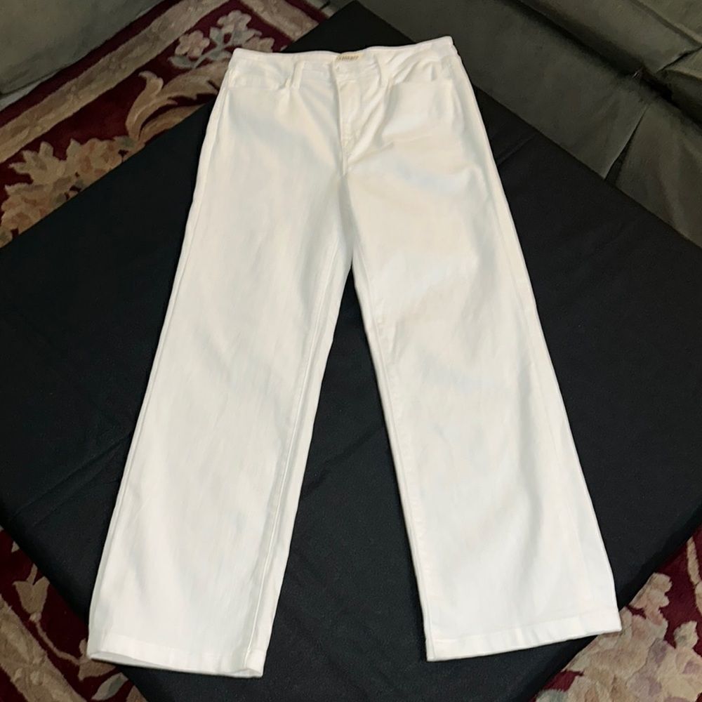 L'AGENCE Selma Sleek Bootcut White Jeans Size 29
